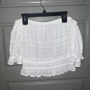 White off the shoulder top